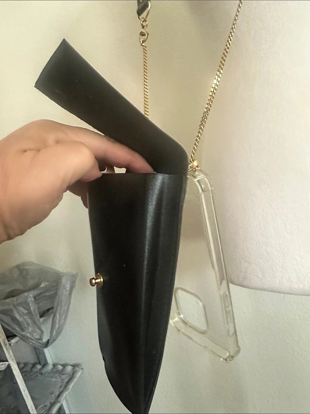 Casetify Phone Crossbody Pouch in Black & Clear - Picture 4 of 6